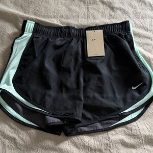 Nike Women’s Black & Mint Athletic Running Shorts